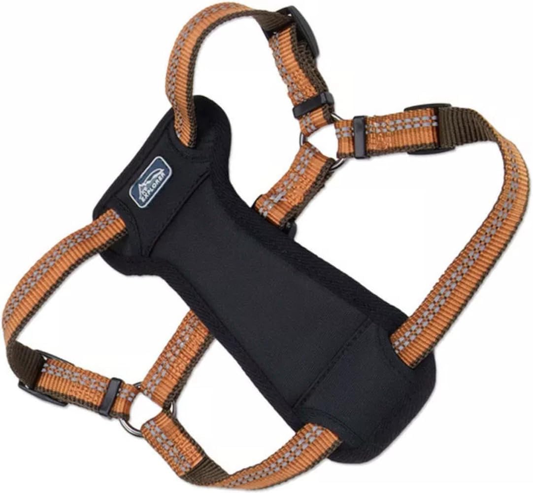 Coastal Pet K9 Explorer Reflective Adjustable Padded Dog Harness - Plush Chest Pad for Comfort - No-Pull Dog Harness for Small and Large Dogs - Berry - 1 x 20-30