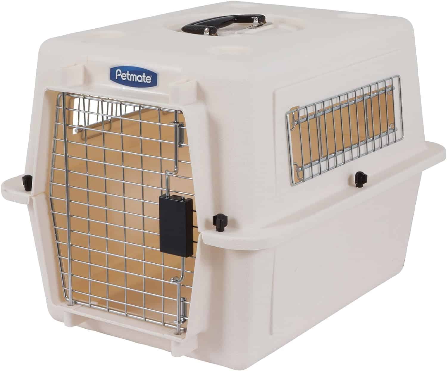 Petmate Ultra Vari Dog Kennel for Small to Medium Dogs (Durable, Heavy Duty Dog Travel Crate, Made with Recycled Materials, 28 in. Long) 25 to 30 lbs, Made in USA